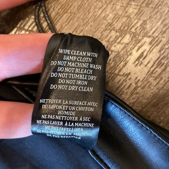 NWT BLANKNYC Need You Tonight Pant Vegan Leather Black Size 31 - Picture 13 of 14